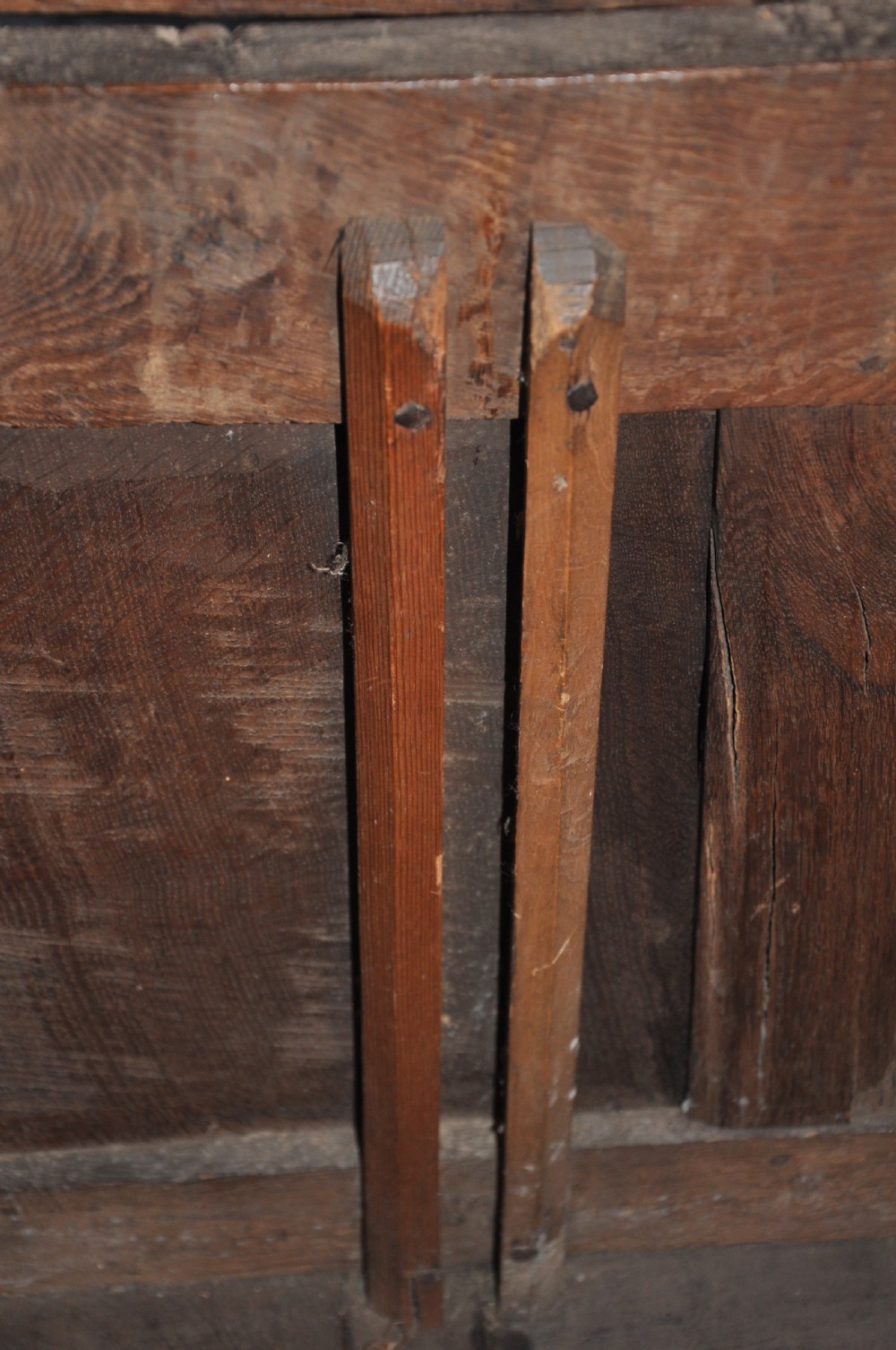17th Century paneled Oak Coffer  View III