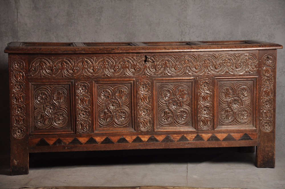  17th Century Panelled Coffer 