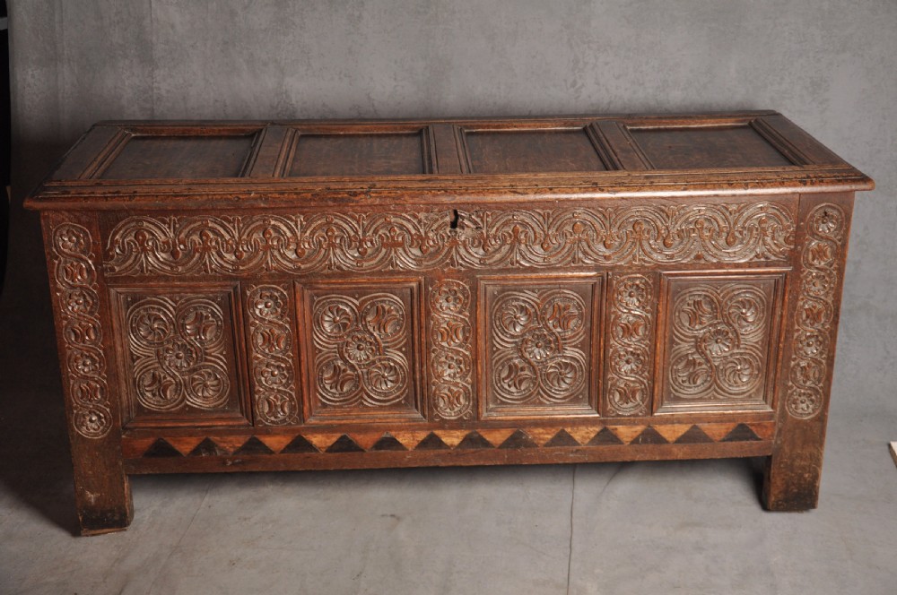  17th Century Panelled Coffer  View VI