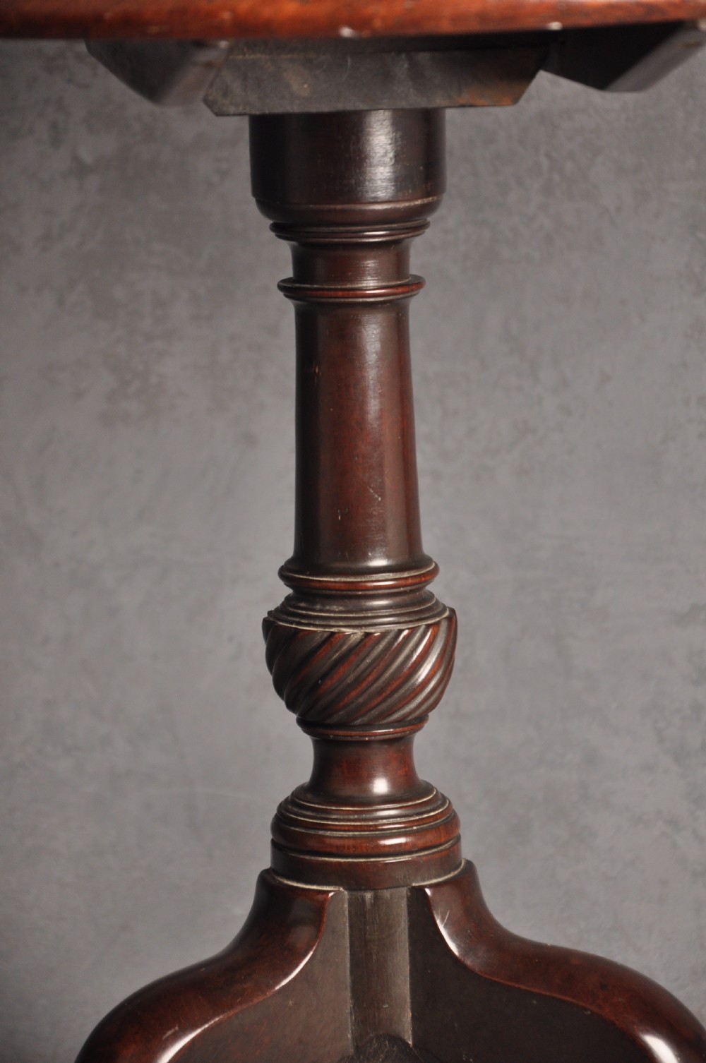 18th Century Mahogany tripod table View IV