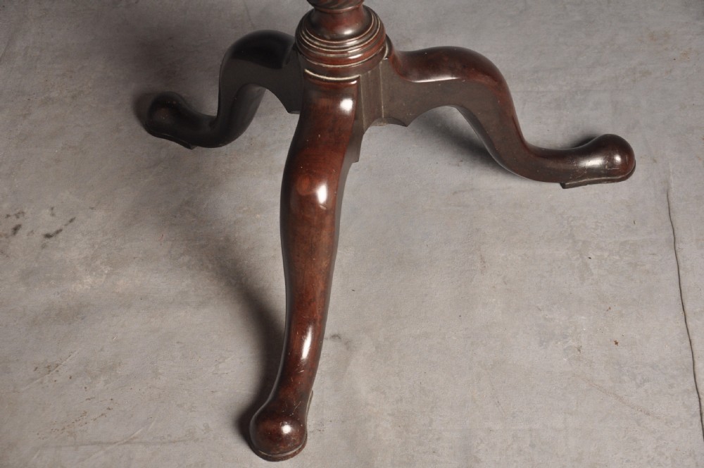 18th Century Mahogany tripod table View V