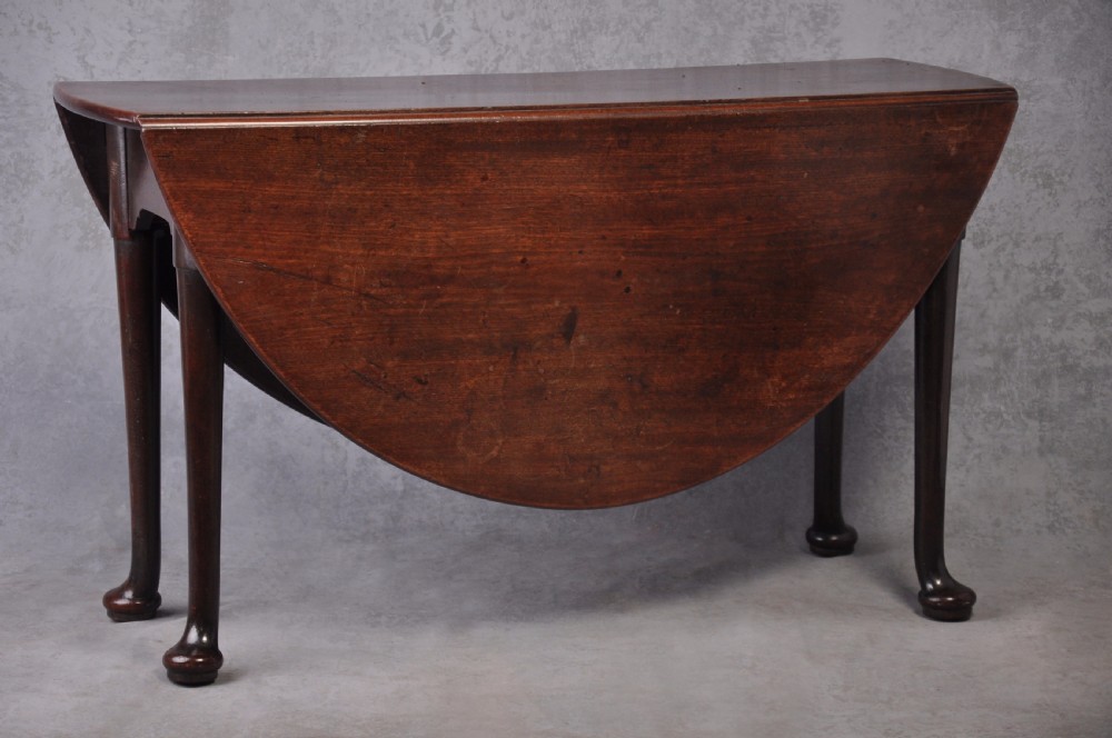 Early 18th Century Mahogany Drop Leaf Dining Table View II