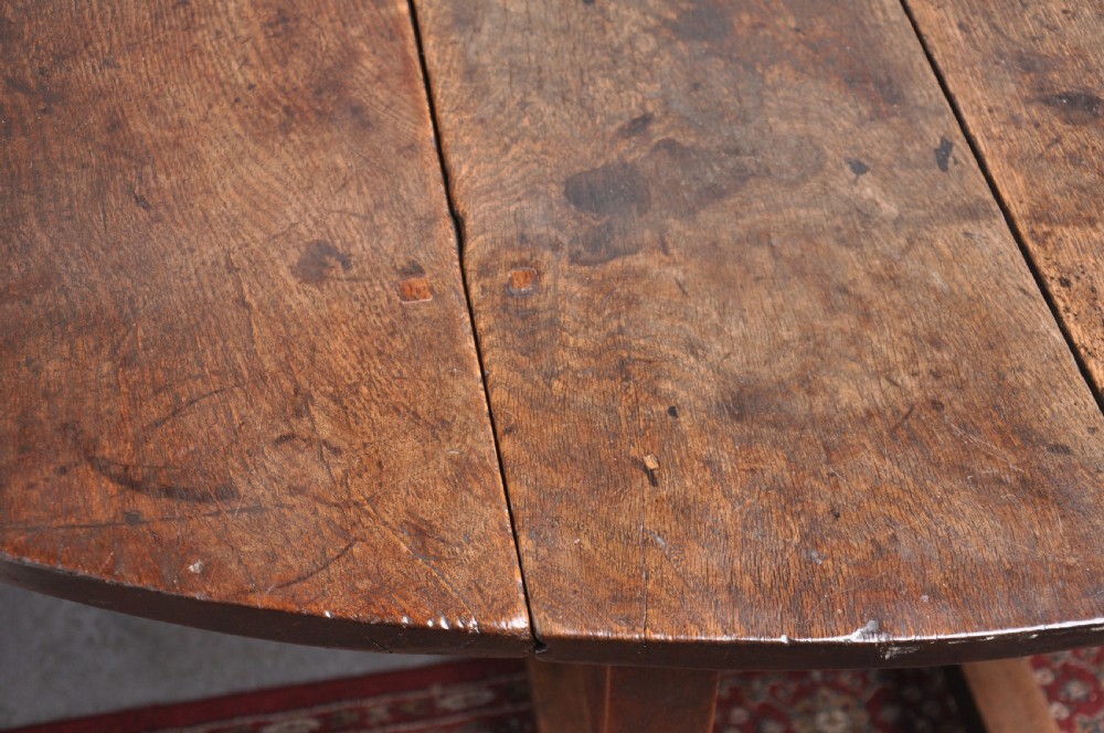 Large 17th Century Oak Drop Leaf Table View IV