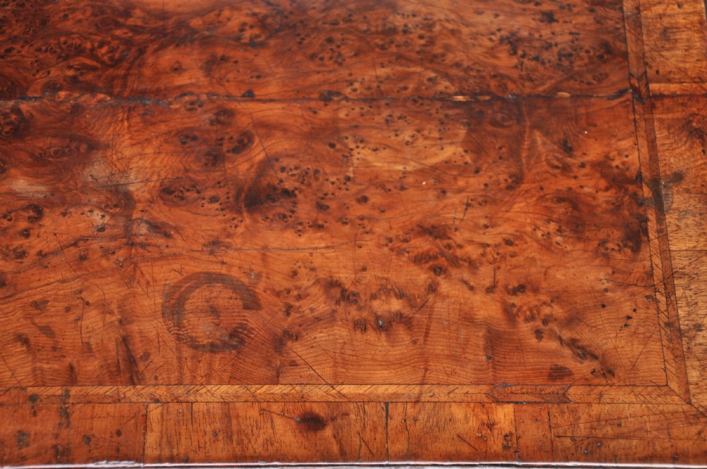 Early 18th Century Burr Yew Wood Lowboy View V