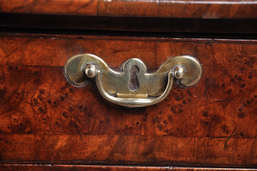 Early 18th Century Burr Yew Wood Lowboy View VII