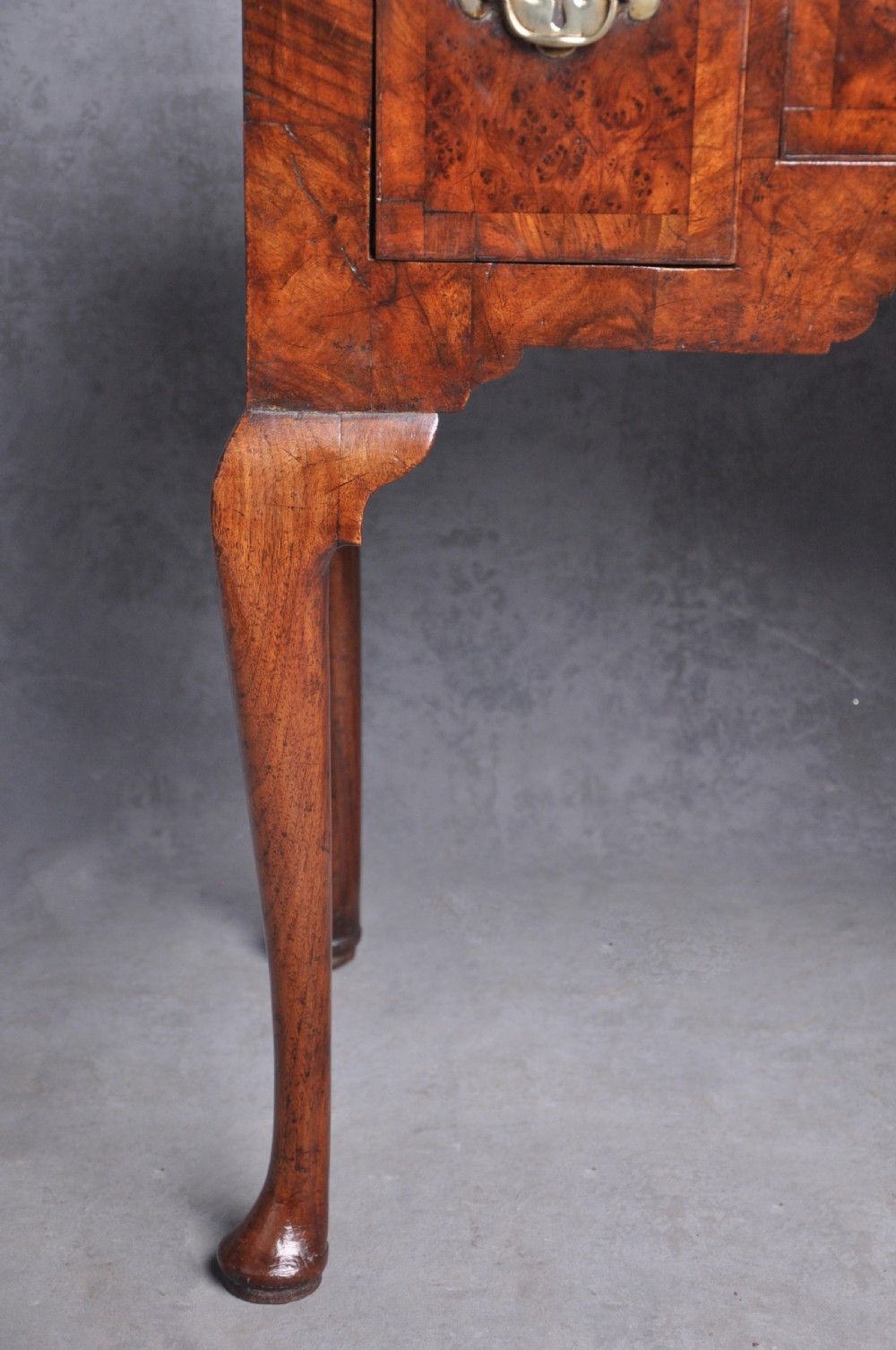 Early 18th Century Burr Yew Wood Lowboy View IX