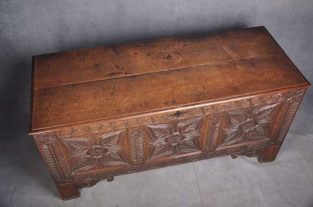 17th Century Oak Coffer View II