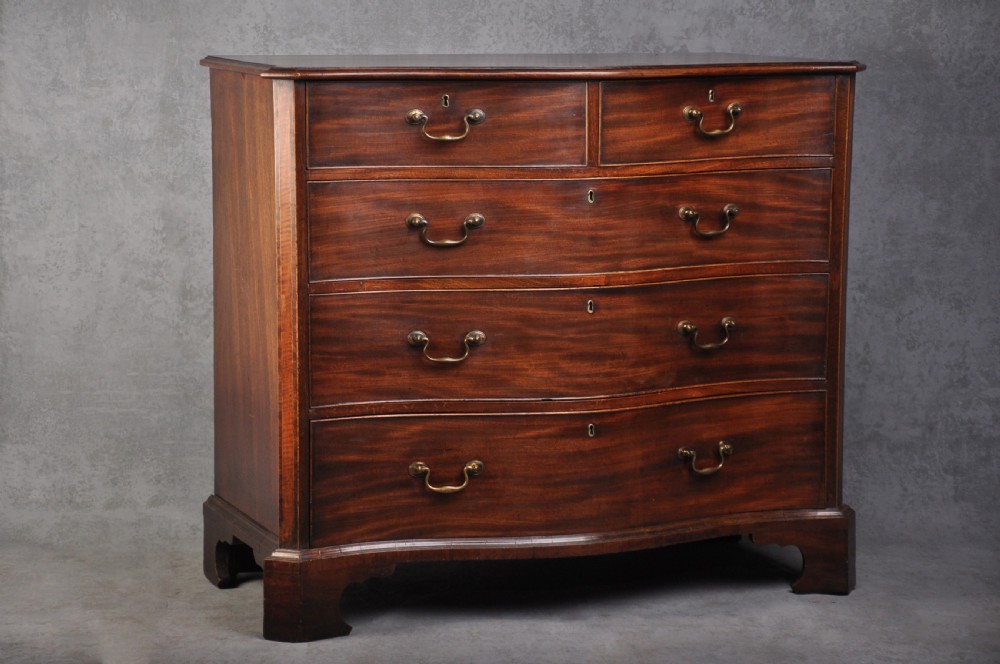 Late 18th Century Mahogany Serpentine Chest