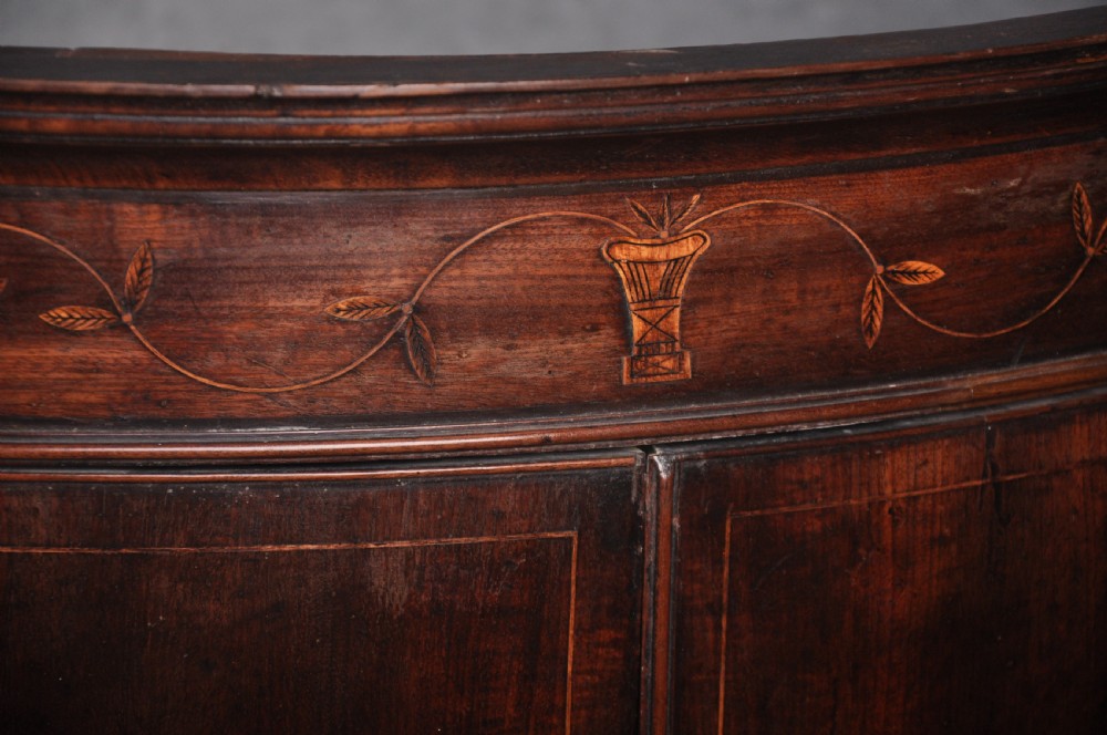 18th Century Bow Fronted Corner Cupboard View II