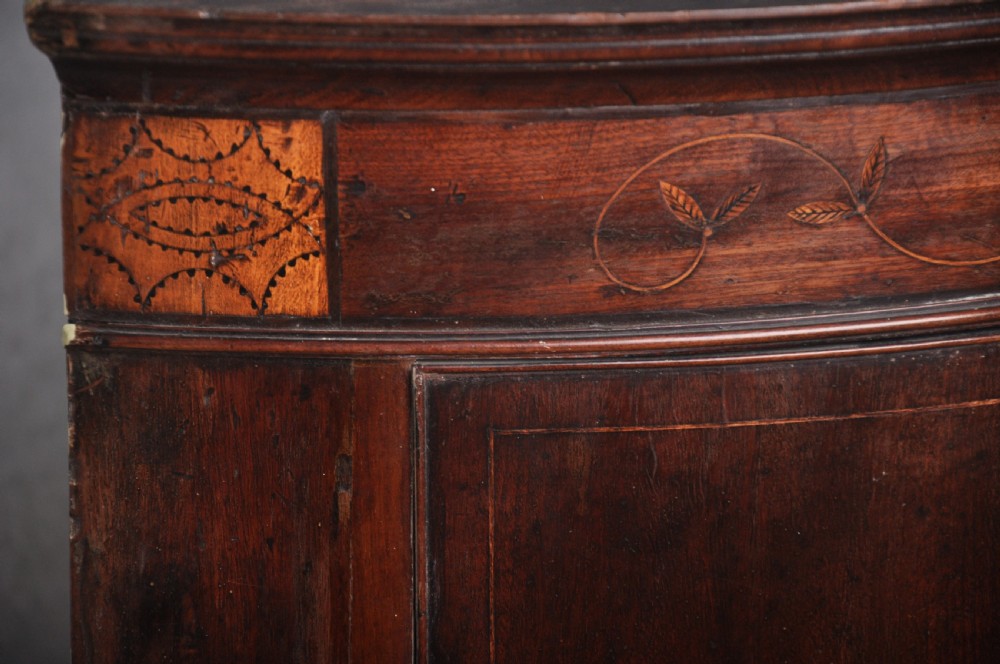 18th Century Bow Fronted Corner Cupboard View III