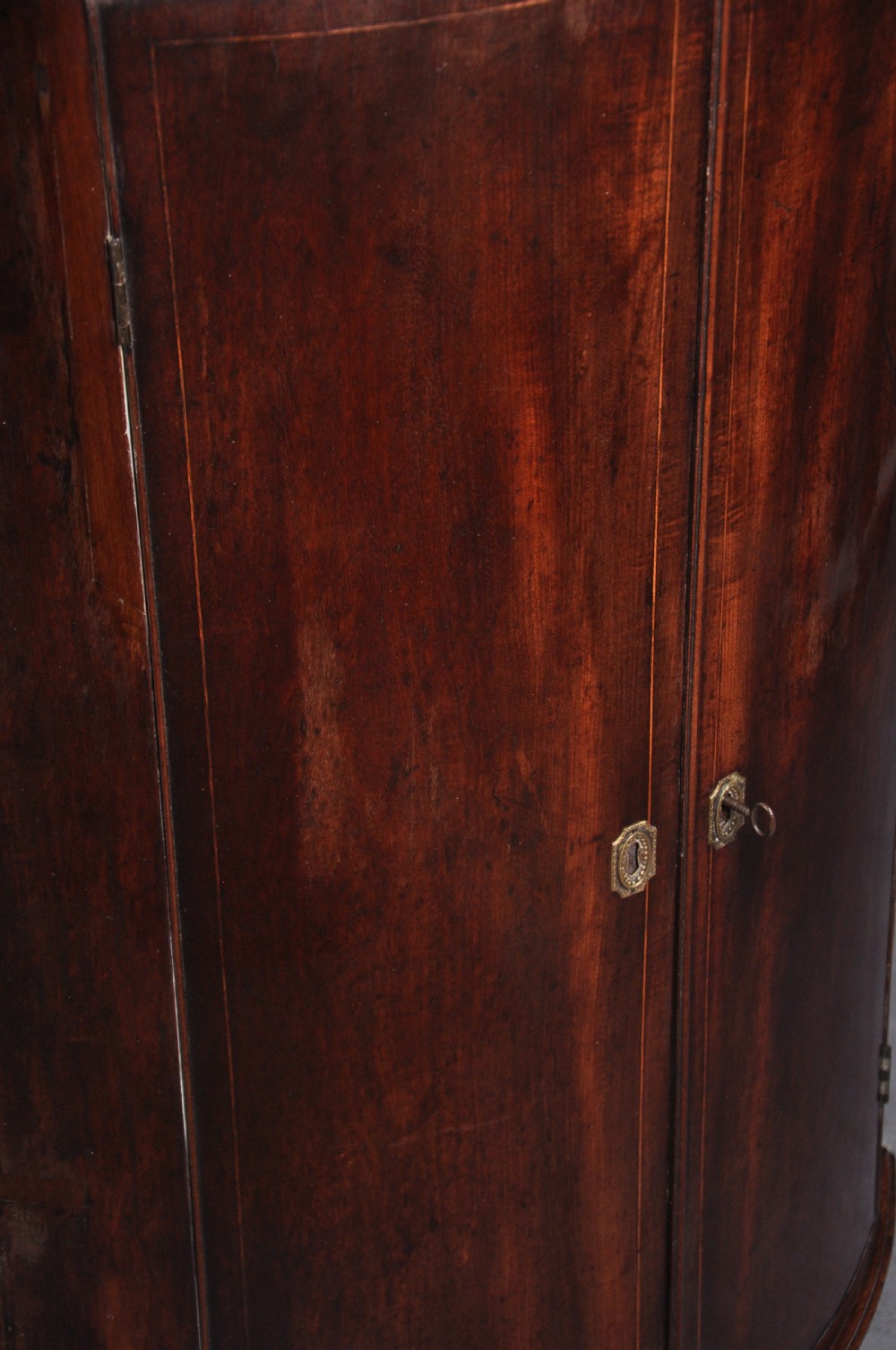 18th Century Bow Fronted Corner Cupboard View IV