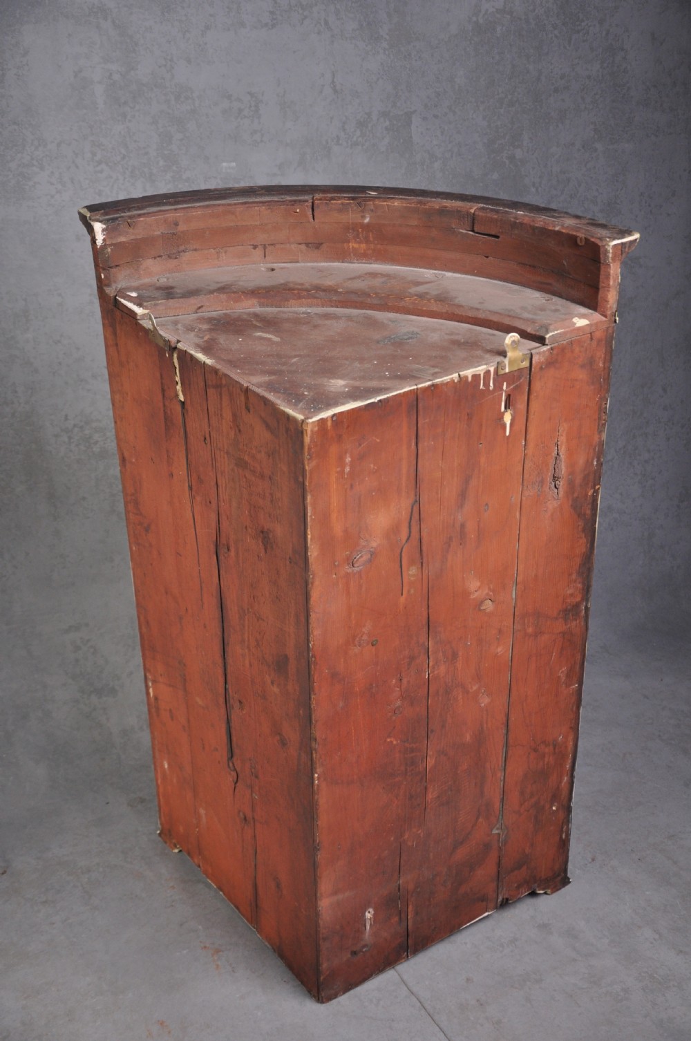 18th Century Bow Fronted Corner Cupboard View VI