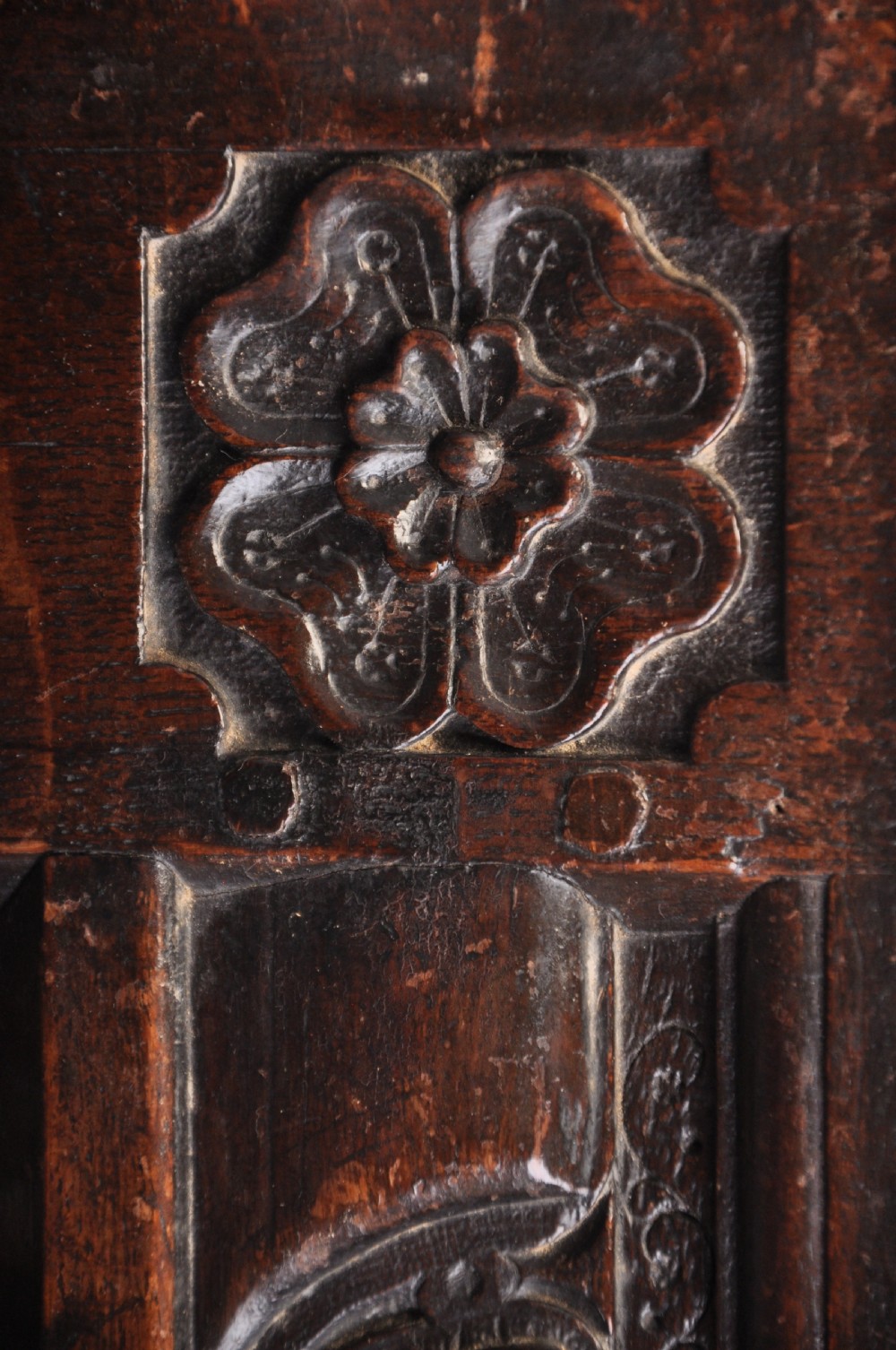 17th Century Oak Coffer View XI