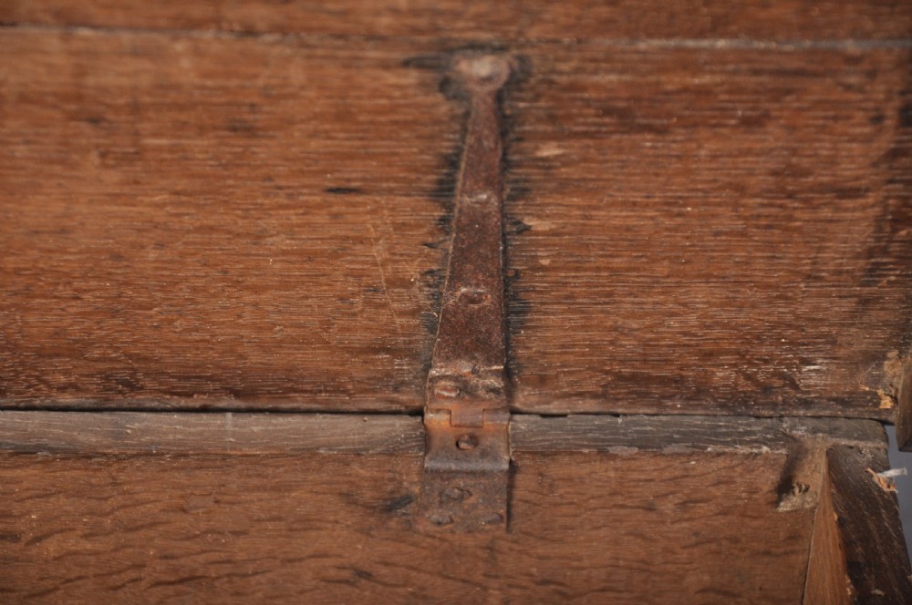 17th Century Carved Oak Box  View VI
