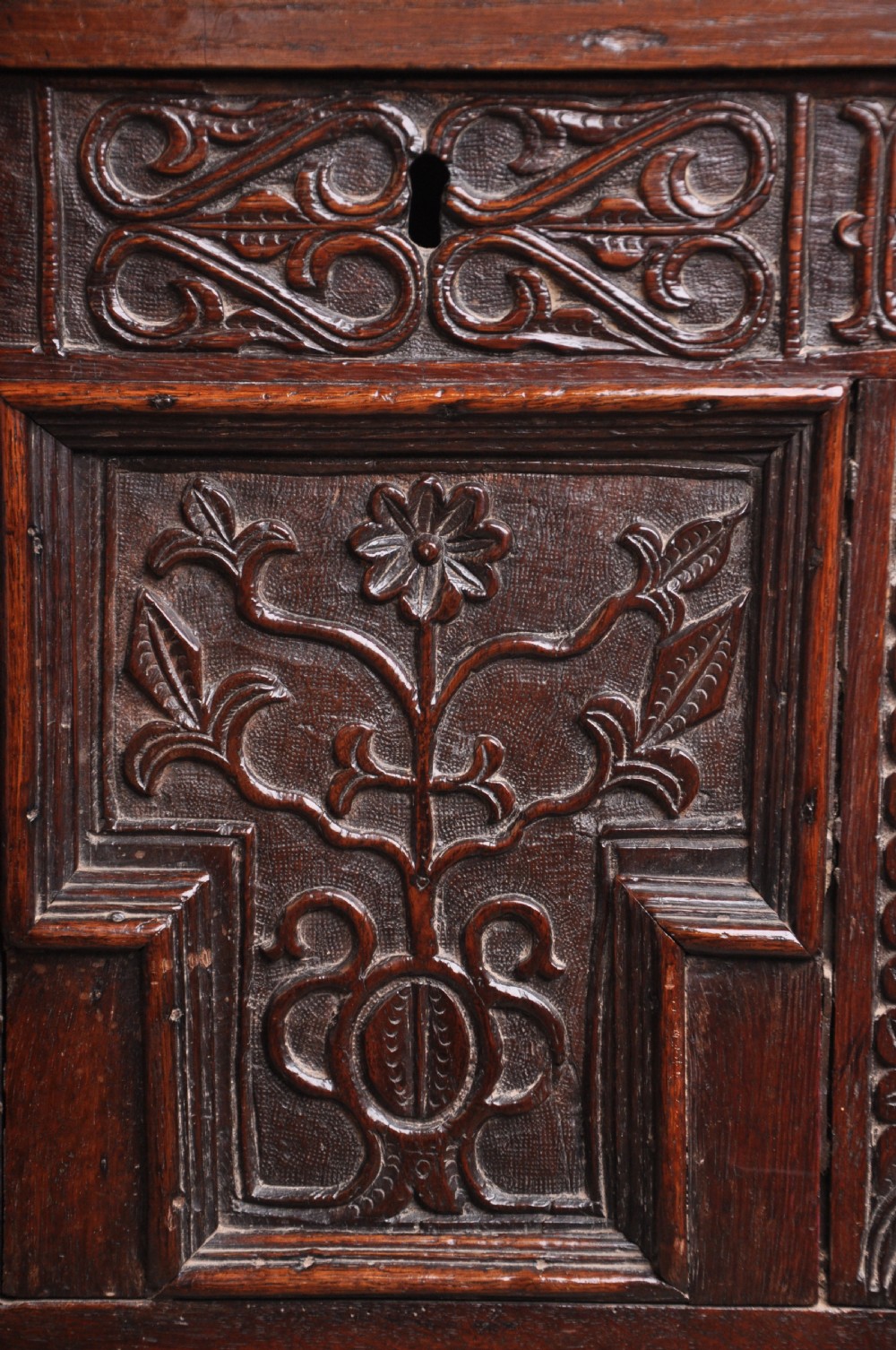 Dated 17th Century Oak Coffer View II