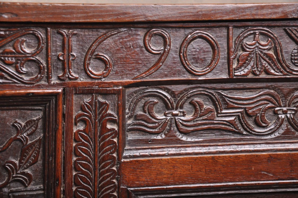 Dated 17th Century Oak Coffer View III