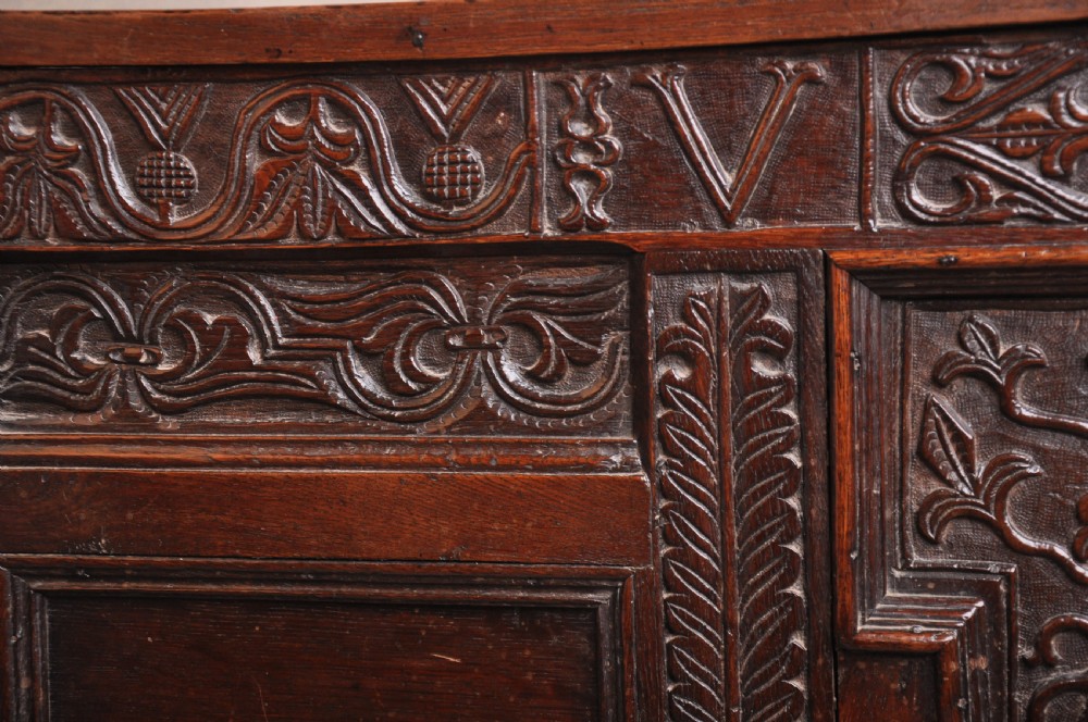 Dated 17th Century Oak Coffer View IV