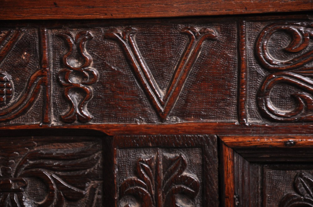 Dated 17th Century Oak Coffer View V