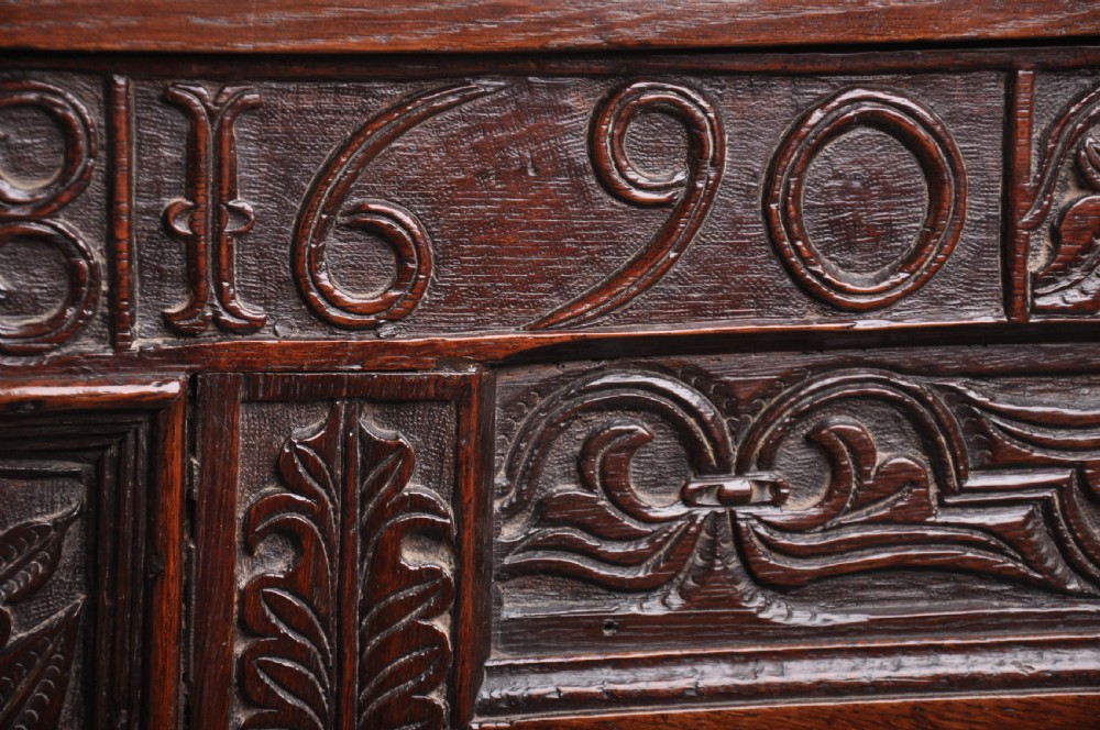 Dated 17th Century Oak Coffer View VI