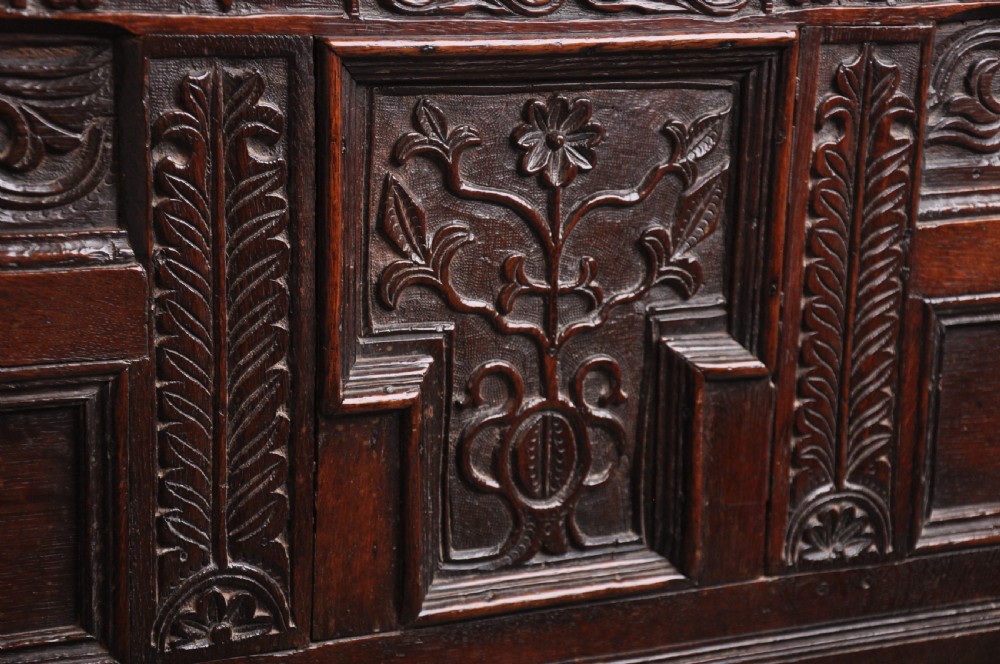 Dated 17th Century Oak Coffer View VII