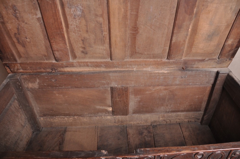 Dated 17th Century Oak Coffer View IX