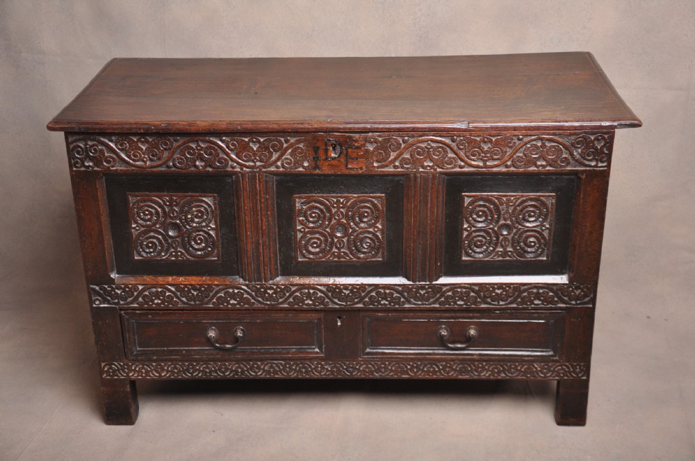 17th Century Oak Coffer View V