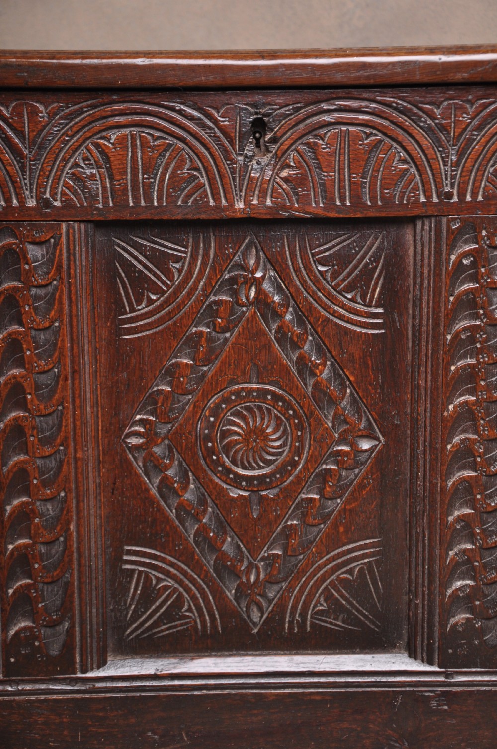 17th Century Oak Coffer View II