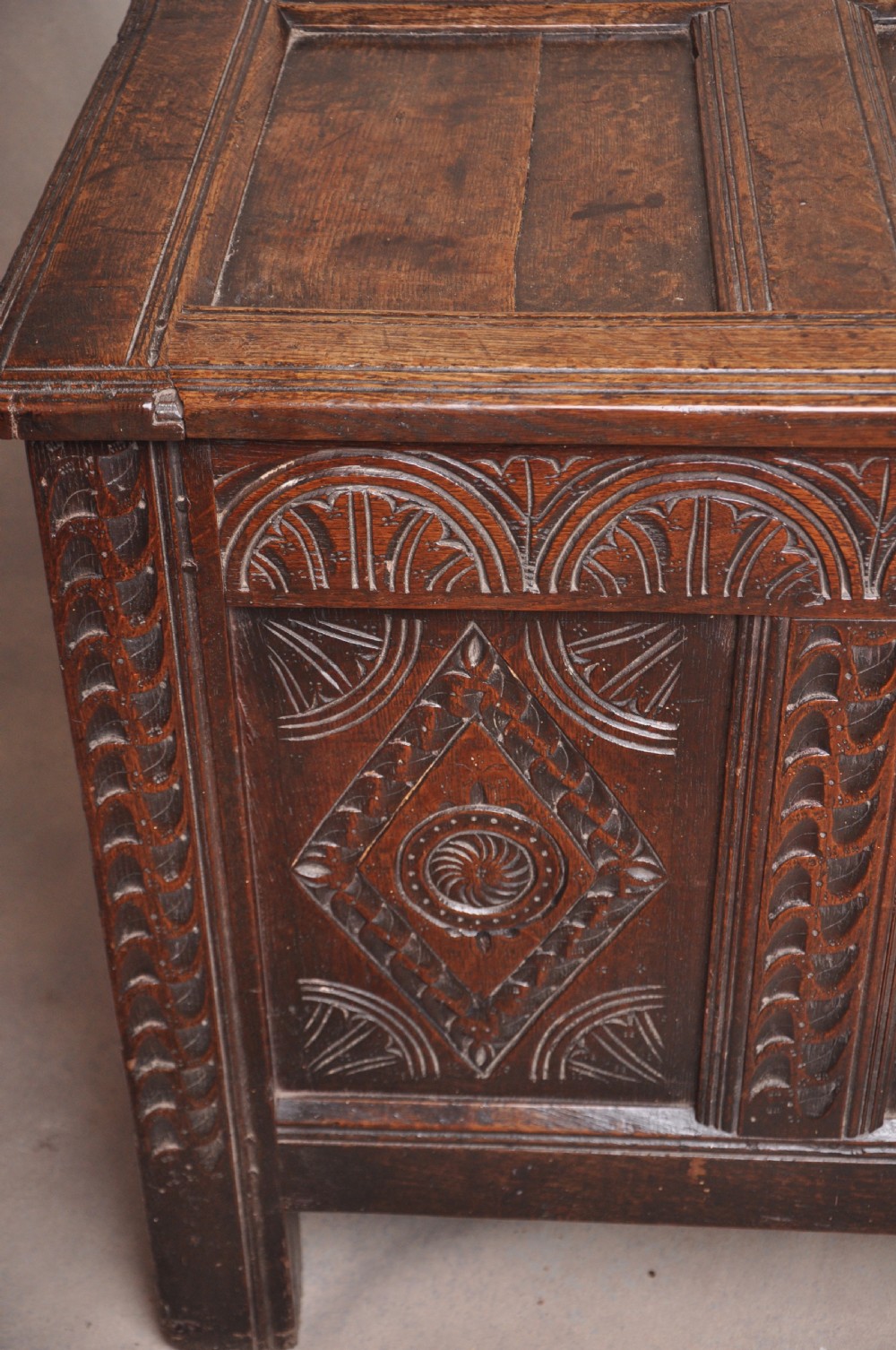 17th Century Oak Coffer View III
