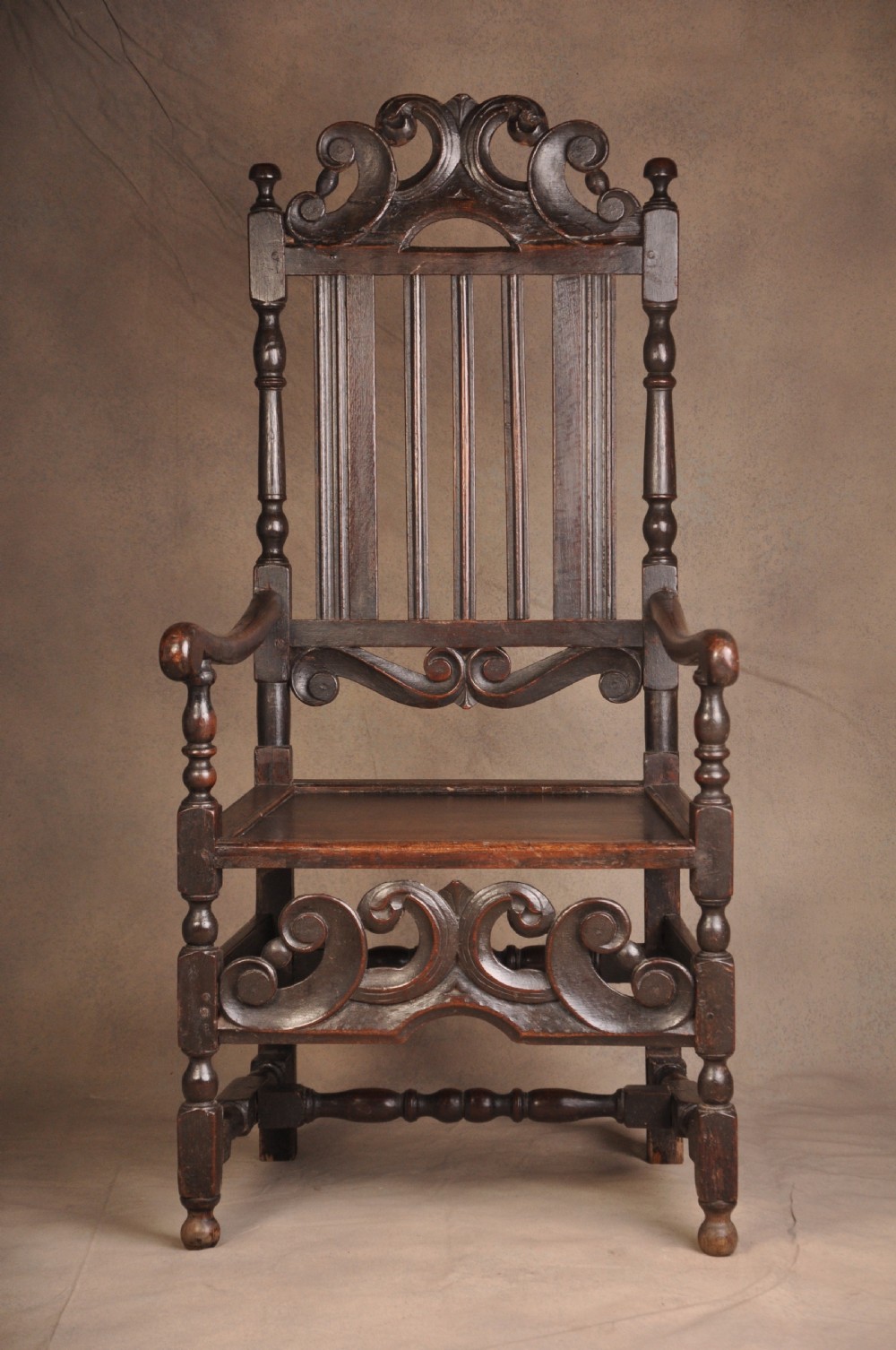 Charles II Oak Arm Chair