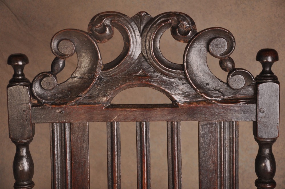 Charles II Oak Arm Chair View III