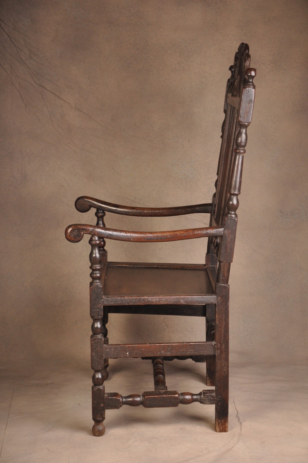 Charles II Oak Arm Chair View VI