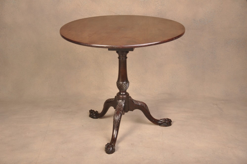 Fine 18th Century Mahogany Chippendale Tripod Table View II
