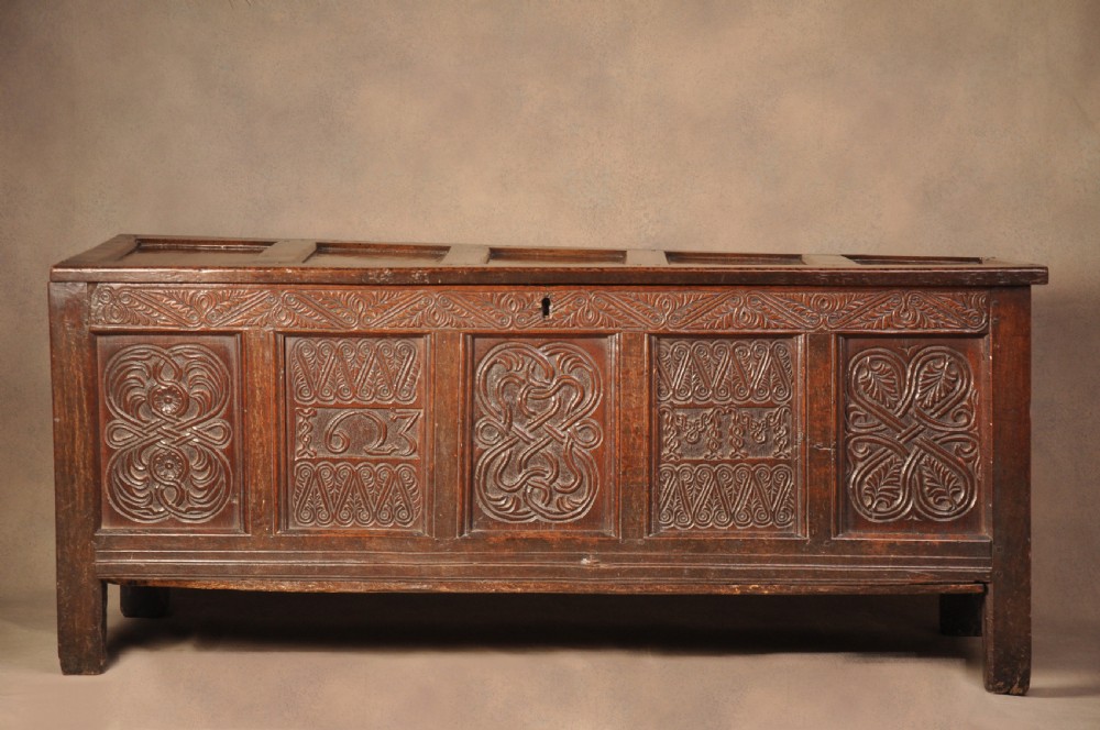 A Dated 17th Century Oak Lakeland Coffer