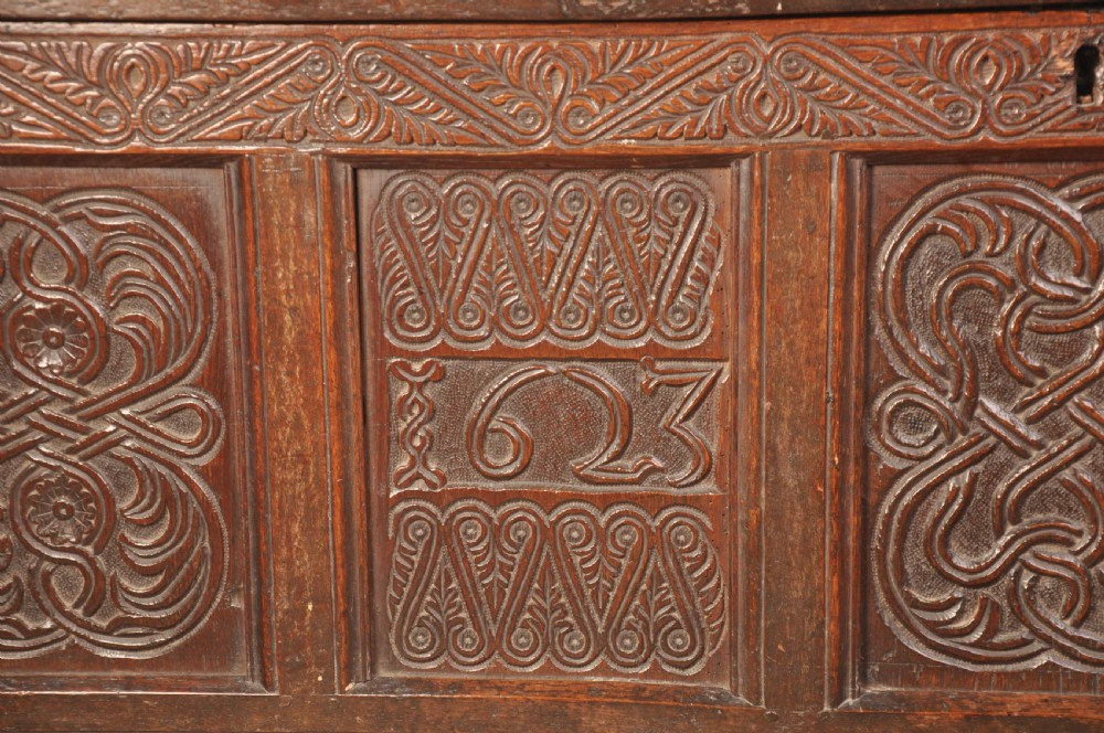 A Dated 17th Century Oak Lakeland Coffer View III