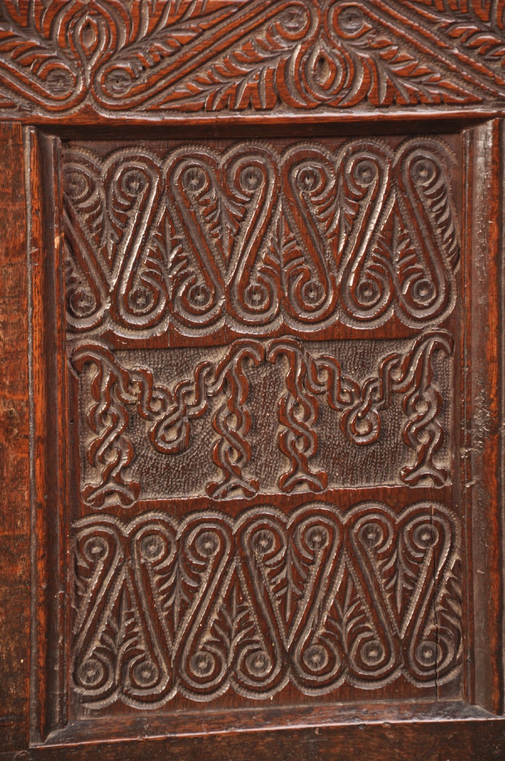 A Dated 17th Century Oak Lakeland Coffer View V