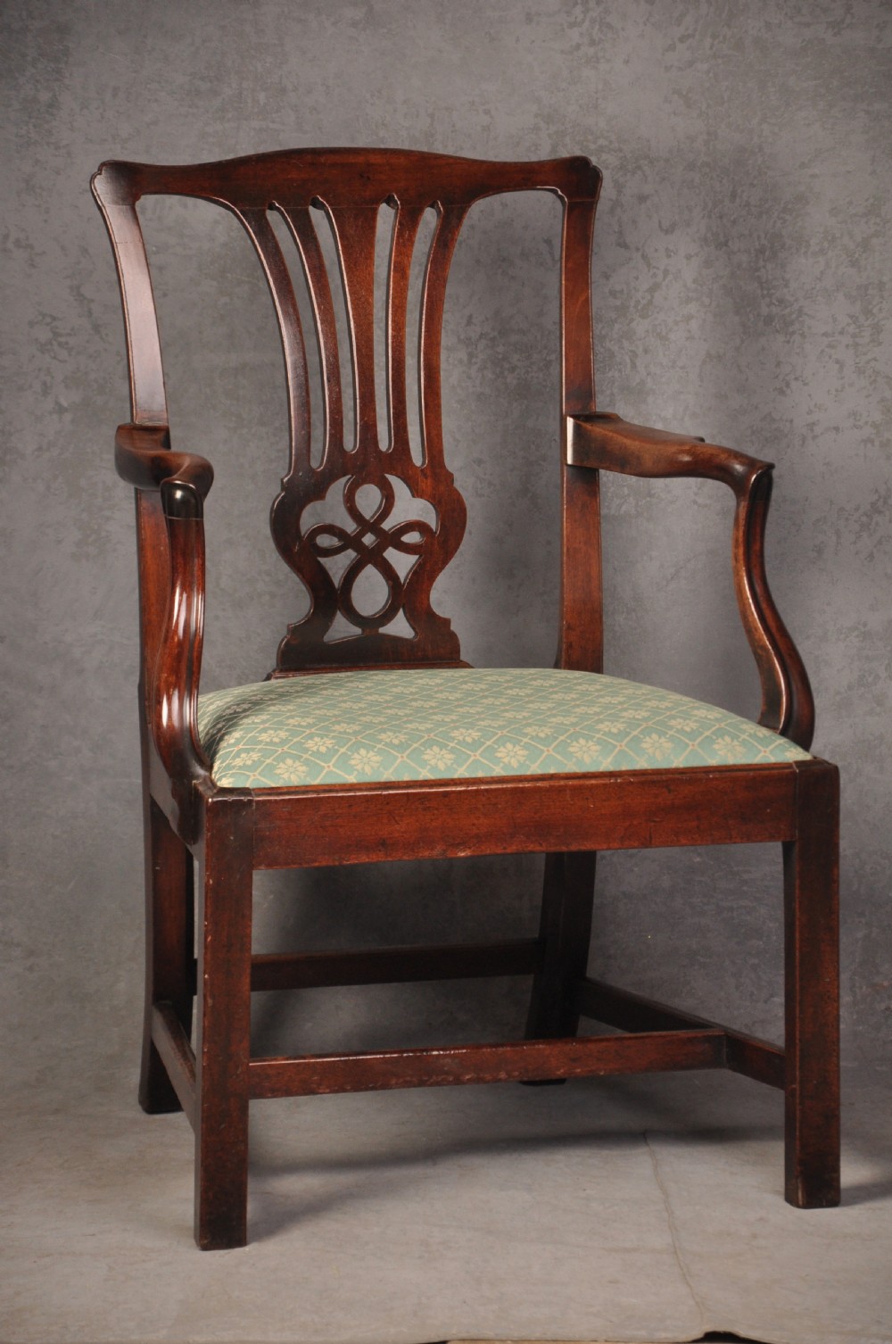 18th Century Mahogany Chippendale Armchair View VI