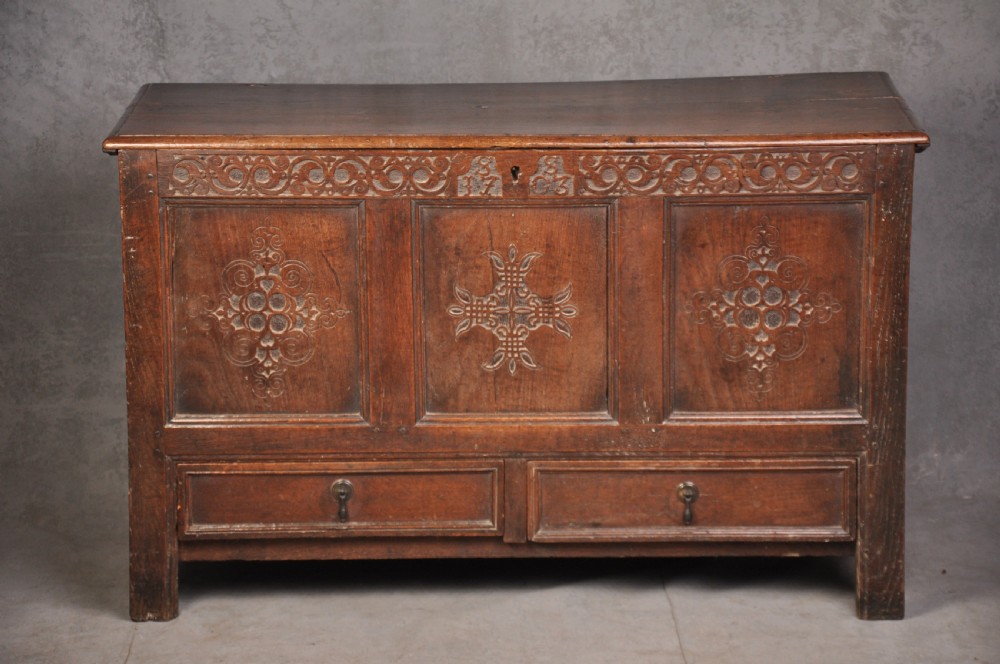 Dated Oak Coffer