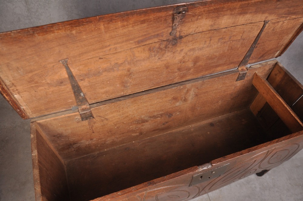 Small 17th Century Oak Coffer  View IV
