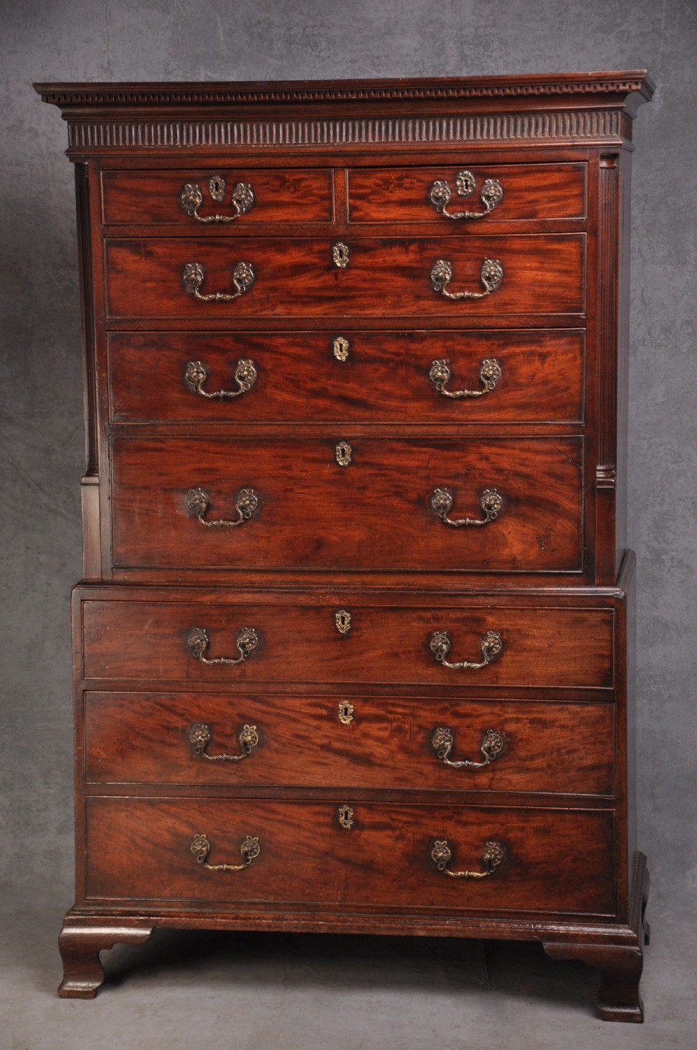 Fine 18th Century Secretaire Tallboy View XIV