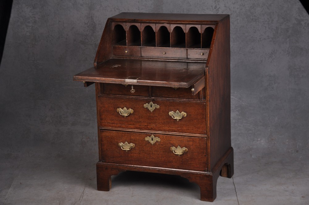 Small Early 18th Century Oak Bureau View II