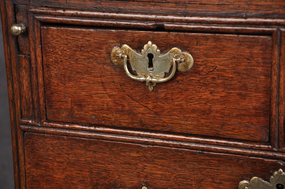 Small Early 18th Century Oak Bureau View III