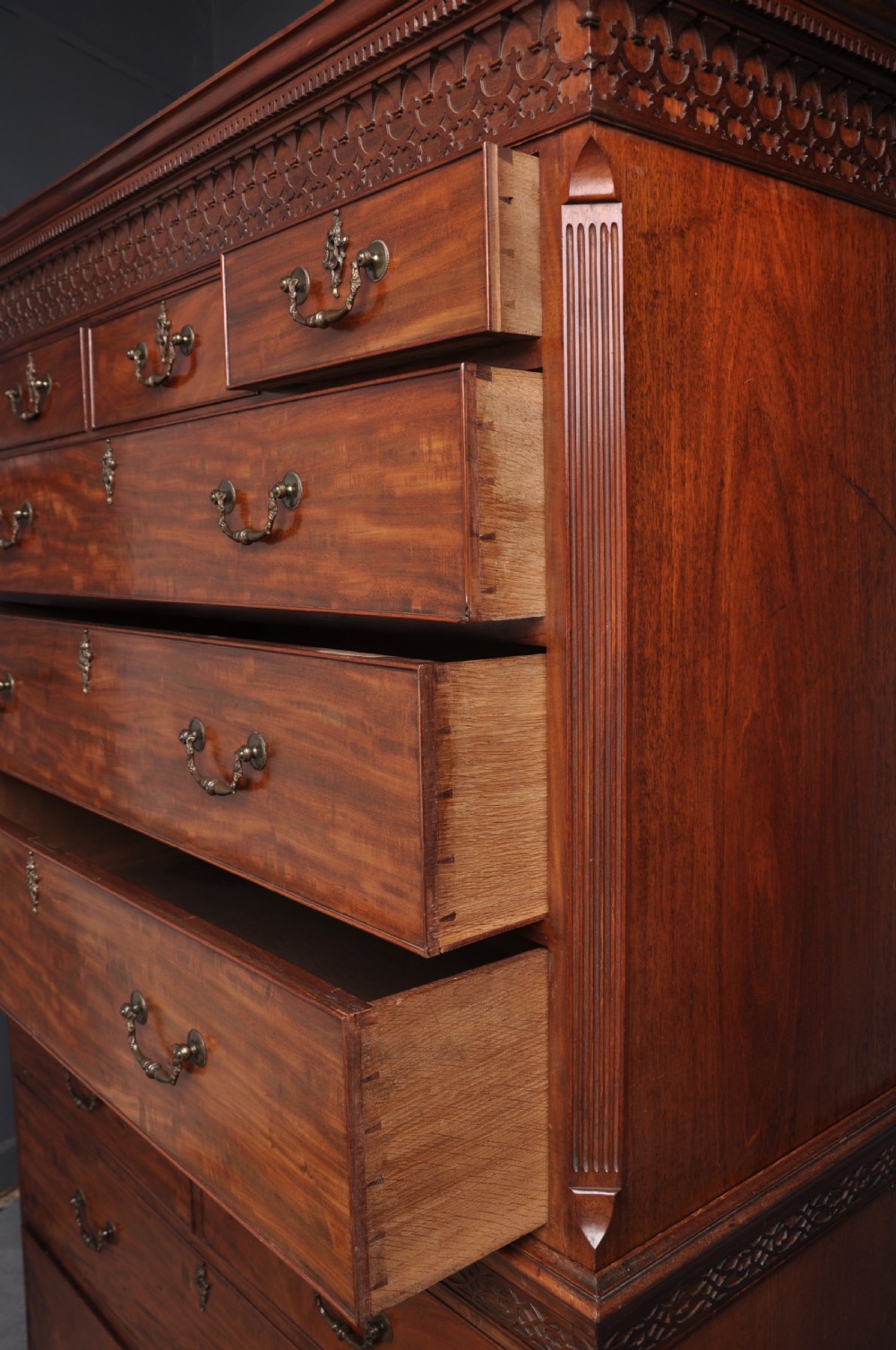 18th Century Mahogany Tallboy View XI