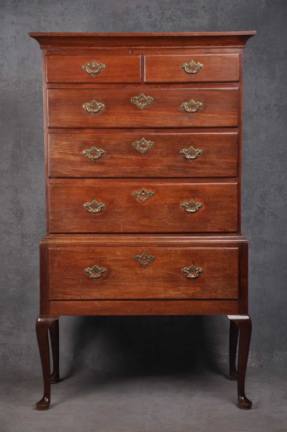18th Century George II Red Walnut Chest On Stand