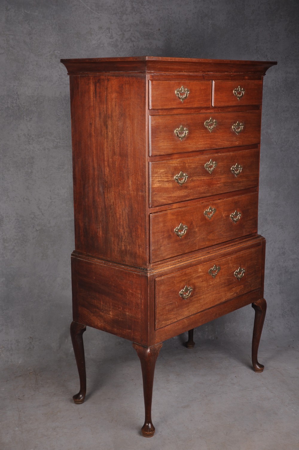 18th Century George II Red Walnut Chest On Stand View IX