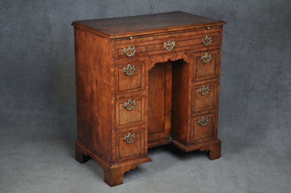 George II Walnut Kneehole Desk View II