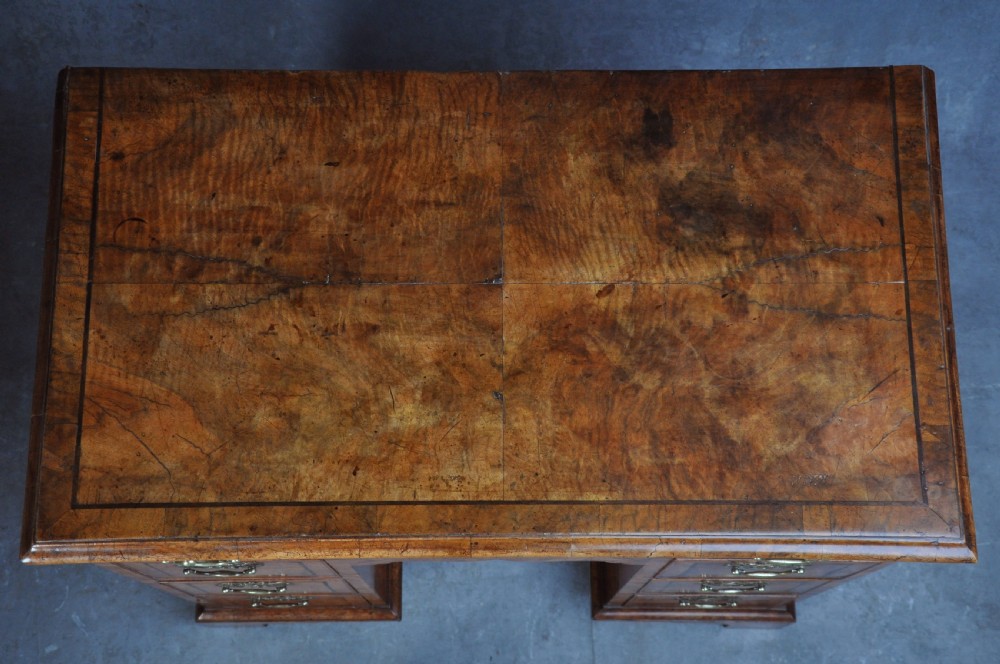 George II Walnut Kneehole Desk View V