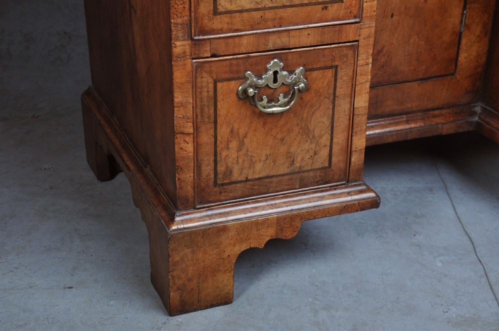 George II Walnut Kneehole Desk View VI