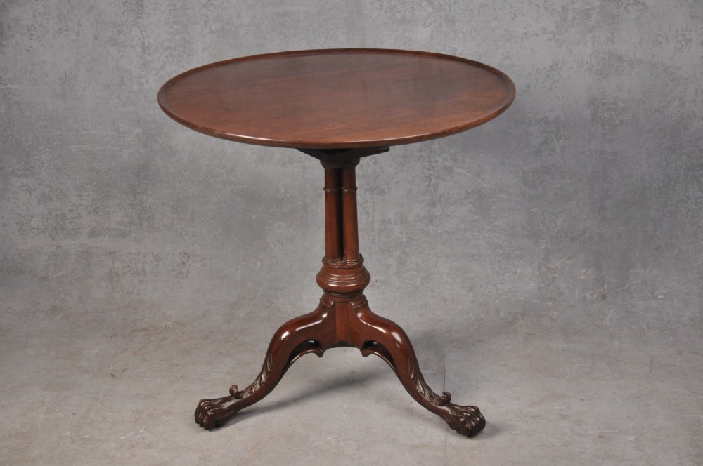 18th Century Mahogany Tripod Table View IX