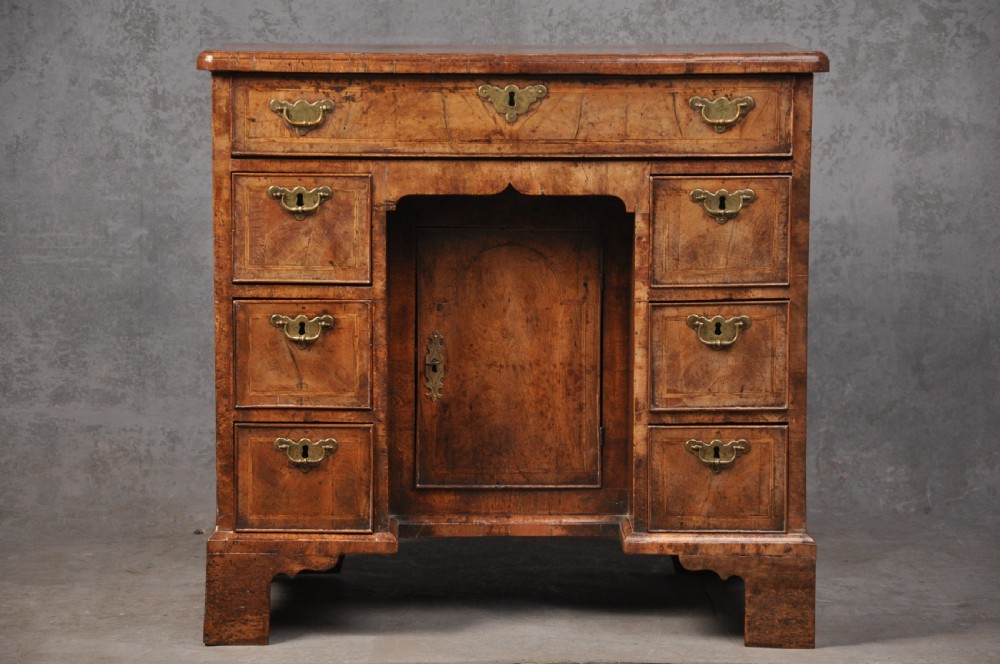 George I Walnut Kneehole Desk 