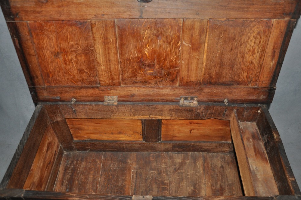 Small 17th Century Panelled Oak Coffer View III